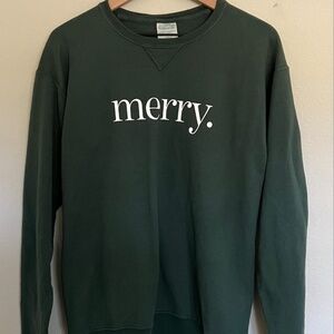 "Merry" Sweatshirt Size Small